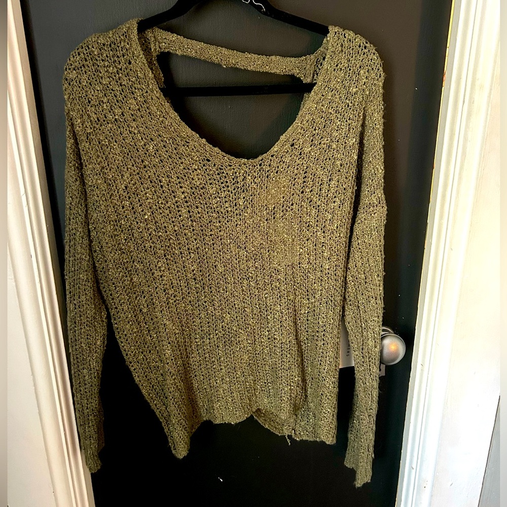 Open back sweater